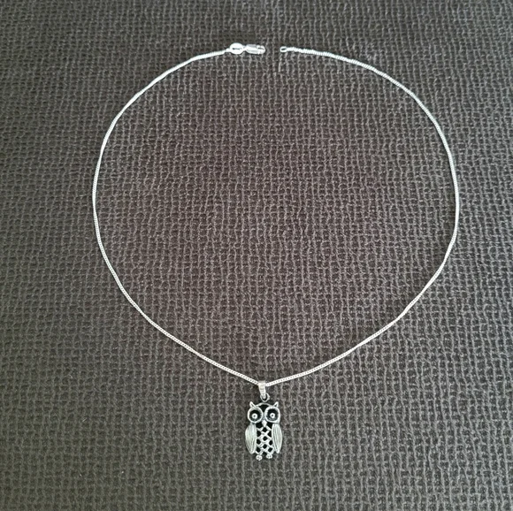 Bonny Jewelry Silver🤍 Owl🦉 Pendant Necklace - NIB - Picture 11 of 16